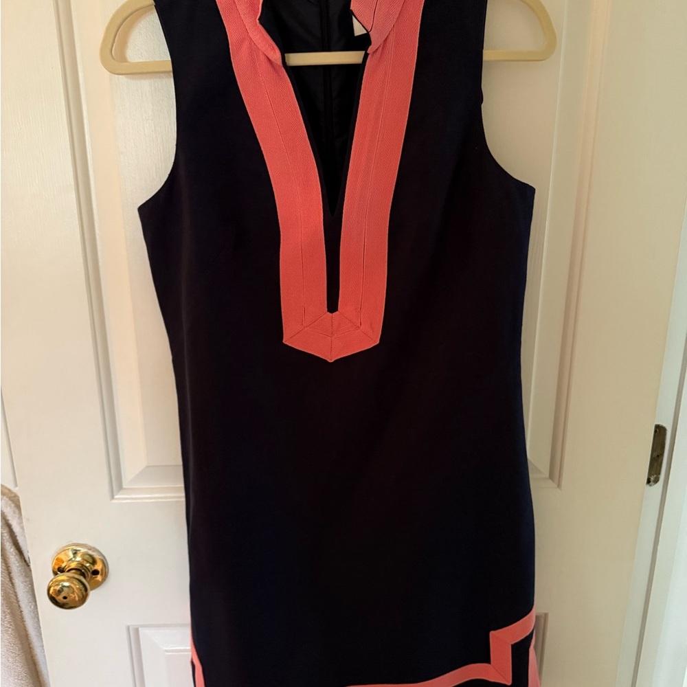 Eliza J Dress with Pink Trim